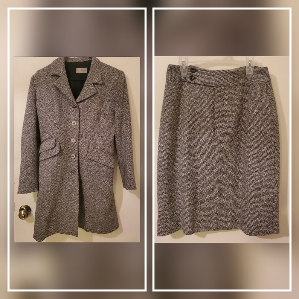Vertigo Paris Silk/Wool Skirt Suit